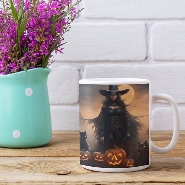 Scary Halloween Witch 28 Mug (Scary Halloween Characters version 28 Mug
)