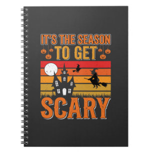 Scary Halloween Witch Haunted House Design_1 Notebook