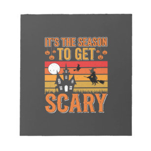 Scary Halloween Witch Haunted House Design_1 Notepad