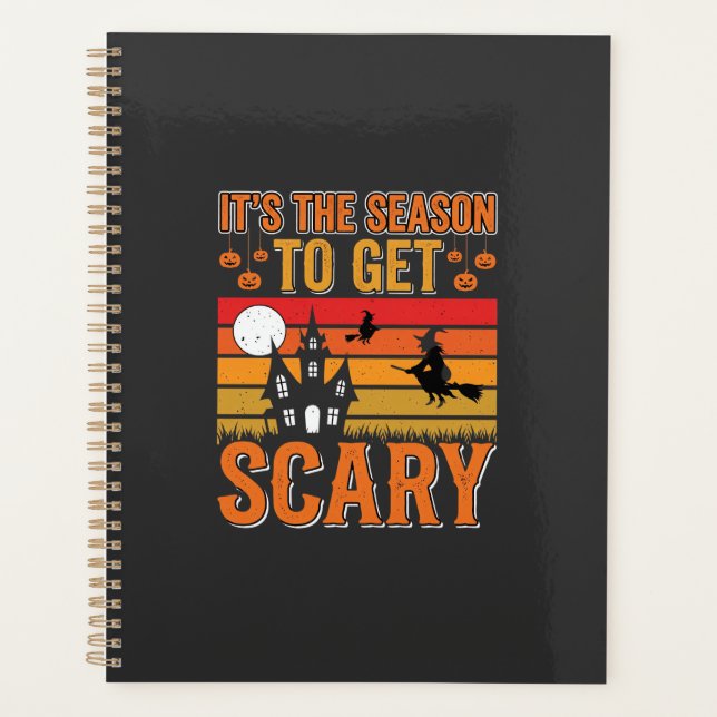 Scary Halloween Witch Haunted House Design_1 Planner (Front)
