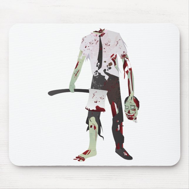 scary halloween zombie mouse mat (Front)