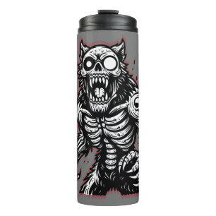 Scary Halloween Zombie Werewolf Thermal Tumbler