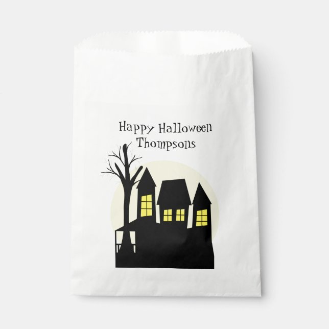 Scary Haunted House Favour Bags (Front)