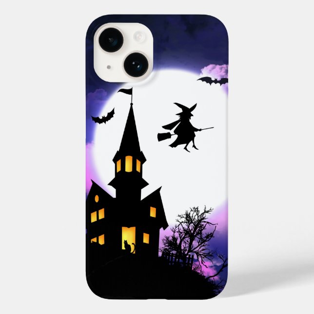 Scary Haunted House Happy Halloween Case-Mate iPhone Case (Back)
