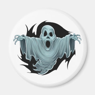 Scary Haunting Ghost Magnet