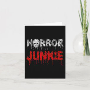 Scary Horror Movie Hockey Mask Halloween  Card