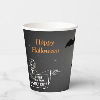 Scary Hunted House Halloween Paper Cup