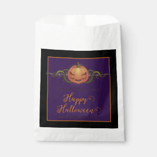 Scary Jack-o-Lantern Halloween   Black Favour Bags