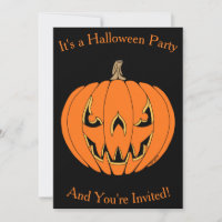 Scary Jack-o'-Lantern Halloween Design