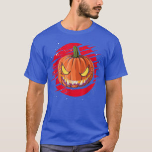 Scary Jack O Lantern Spooky Halloween Costume Pump T-Shirt