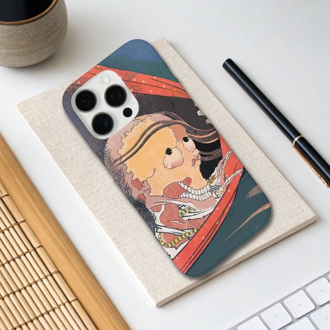 Scary Japanese Skeleton Ghost Woodblock Case-Mate  iPhone Case (Creator Uploaded)