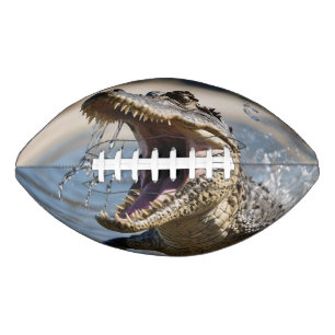 Scary Jaws: Australian Crocodile Leaping American Football