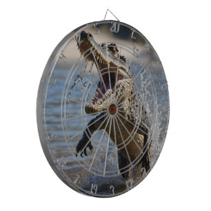 Scary Jaws: Australian Crocodile Leaping Dartboard