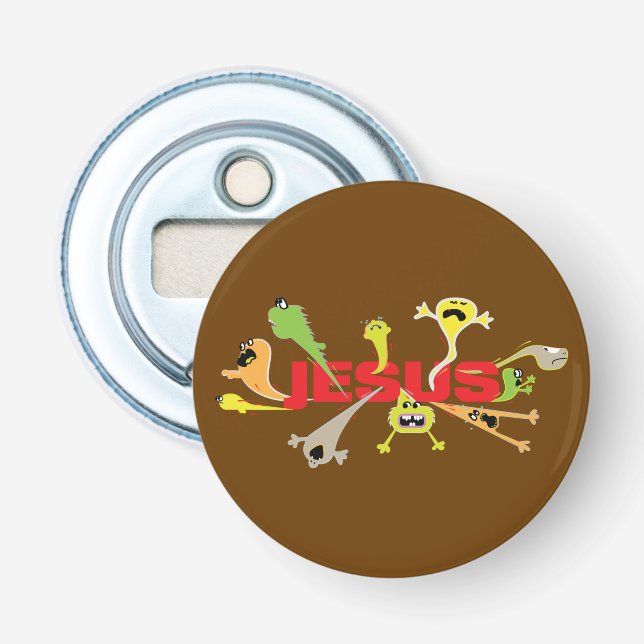 Scary Jesus Bottle Opener (Front)