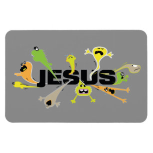 Scary Jesus Magnet