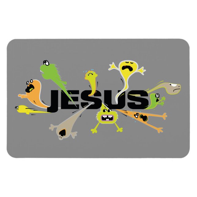 Scary Jesus Magnet (Horizontal)