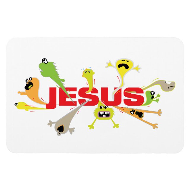 Scary Jesus Magnet (Horizontal)
