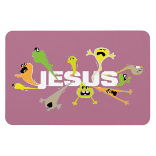 Scary Jesus Magnet