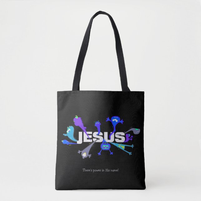 Scary Jesus Nights Tote Bag (Front)