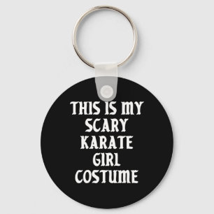 Scary Karate Girl Costume Halloween Sports Martial Key Ring