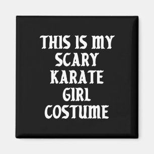 Scary Karate Girl Costume Halloween Sports Martial Magnet