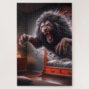 Scary Lion Jigsaw Puzzle