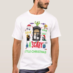 Scary Little Christmas Horror Holiday Design T-Shirt