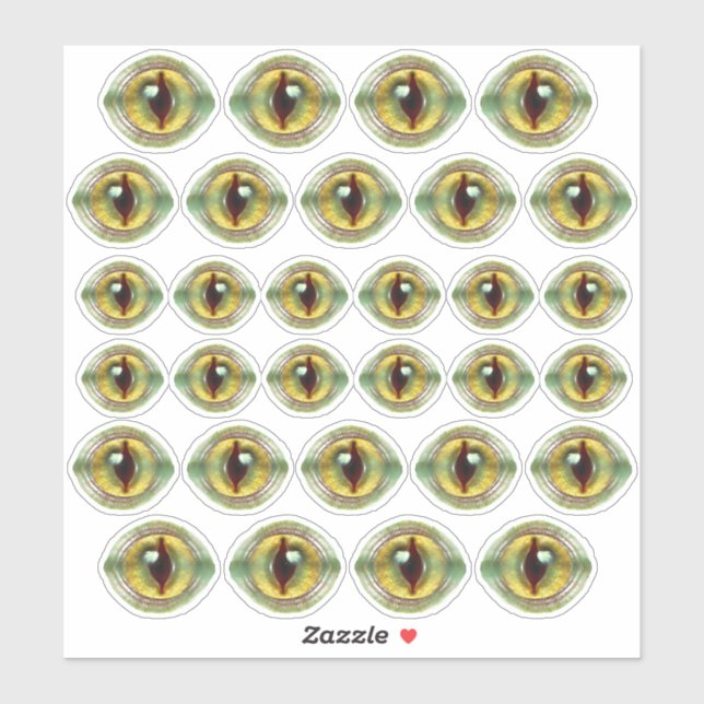 Scary Lizard Alien Dragon Dinosaur Monster Eyes (Sheet)