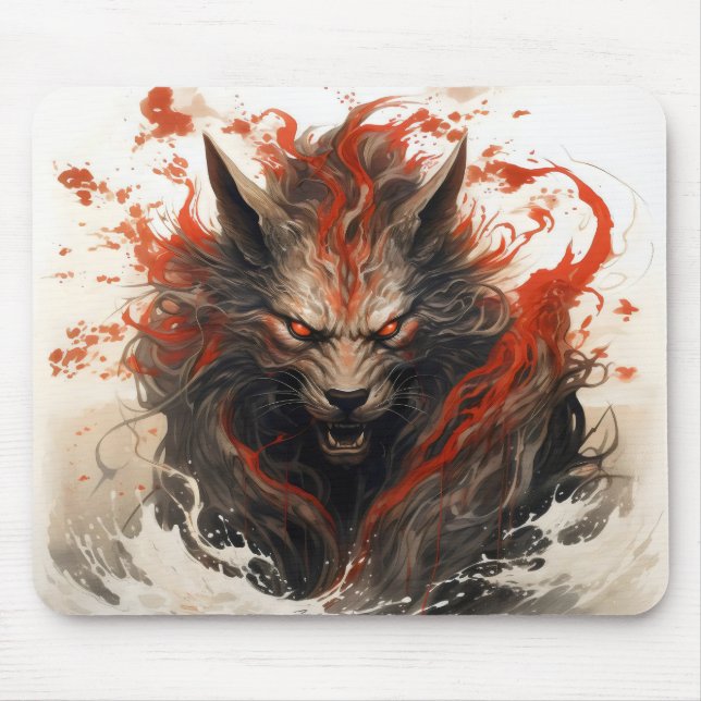 Scary Magical Beast Mouse Mat (Front)