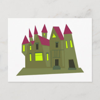 Scary Mansion Postcard