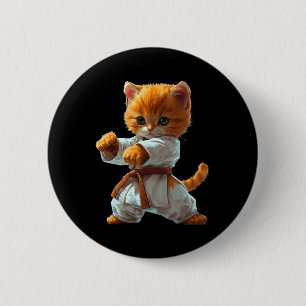 Scary Martial Arts Fighter Karate Boxer Comt Kung 6 Cm Round Badge