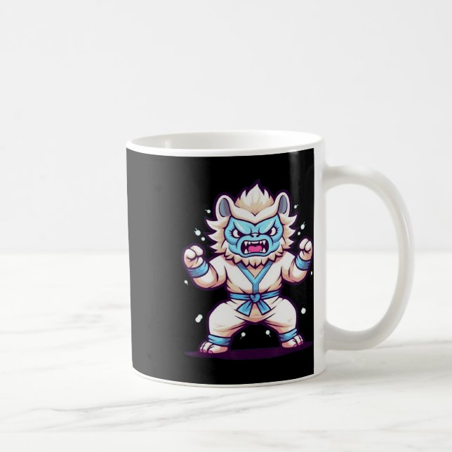 Scary Martial Arts Fighter Karate Boxer Comt Kung  Coffee Mug (Right)