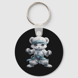 Scary Martial Arts Fighter Karate Boxer Comt Kung  Key Ring