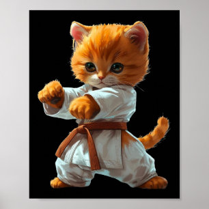 Scary Martial Arts Fighter Karate Boxer Comt Kung Poster