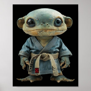 Scary Martial Arts Fighter Karate Boxer Comt Kung Poster