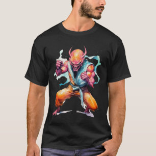 Scary Martial Arts Fighter Karate Boxer Comt Kung T-Shirt