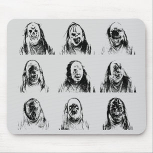 Scary Masks Mouse Mat