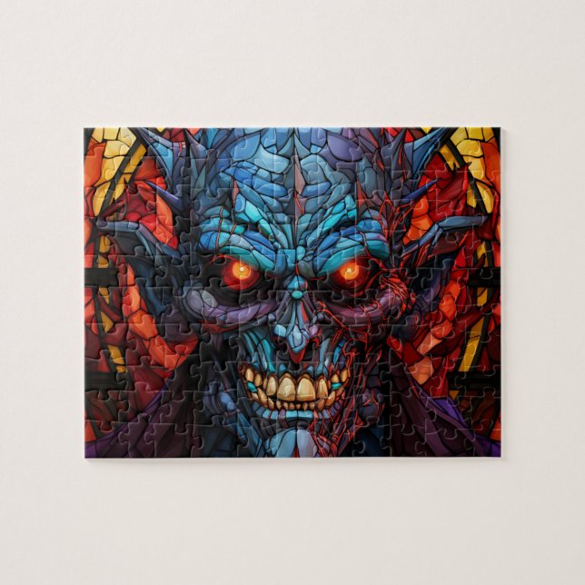 Scary Monster Demon Halloween Jigsaw puzzle (Horizontal)