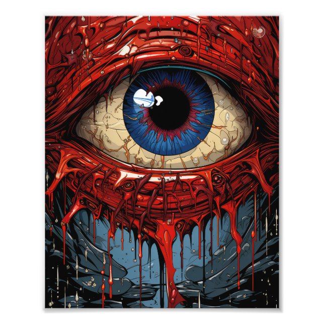 Scary Monster Eyes  Photo Print (Front)