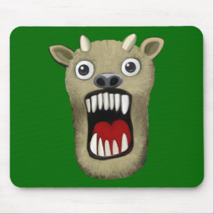 Scary Monster II - Green Mouse Mat