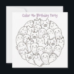 *~* Scary Monsters Customisable COLOR ME Birthday Invitation<br><div class="desc">*** BE SURE TO CHECK THAT IT IS MATTE UNCOATED PAPER *** Colour Me / Colour IT / Colouring Cute BIRTHDAY PARTY INVITATION. The little ones get to colour the card at home and then bring it to the party for a prize. Here is a very customisable scary monsters children's...</div>