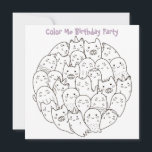 *~* Scary Monsters Customisable COLOR ME Birthday Invitation<br><div class="desc">*** BE SURE TO CHECK THAT IT IS MATTE PAPER *** Colour Me / Colour IT / Colouring Cute BIRTHDAY PARTY INVITATION. The little ones get to colour the card at home and then bring it to the party for a prize. Here is a very customisable scary monsters children's Birthday...</div>
