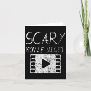 Scary Movie Night Card