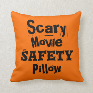 Scary Movie Safety Grade A Cotton Pillow 16x16