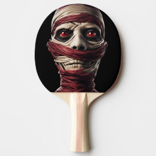 Scary Mummy Demon Halloween  Ping Pong Paddle