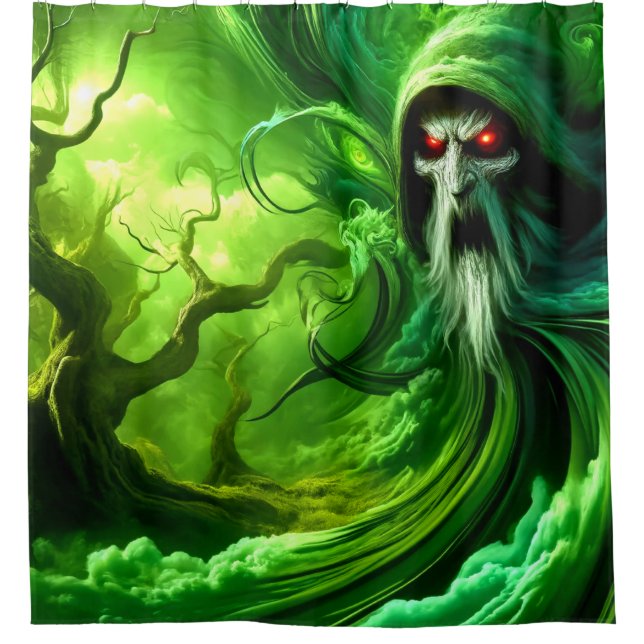 Scary Nature Guy Shower Curtain (Front)