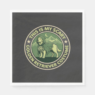 Scary Night Raven Apple Spooky Haunted Castle Hall Napkin