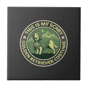 Scary Night Raven Apple Spooky Haunted Castle Hall Tile