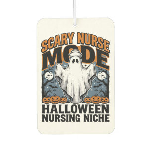 Scary Nurse Costume Halloween Ghost Nursing Shirt_ Car Air Freshener