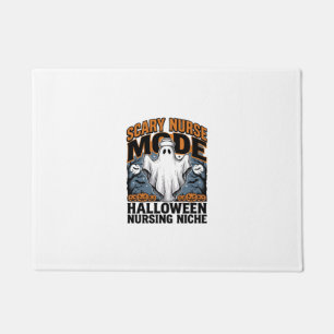 Scary Nurse Costume Halloween Ghost Nursing Shirt_ Doormat